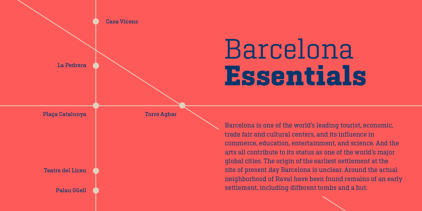 Ejemplo de fuente Geogrotesque Slab #10